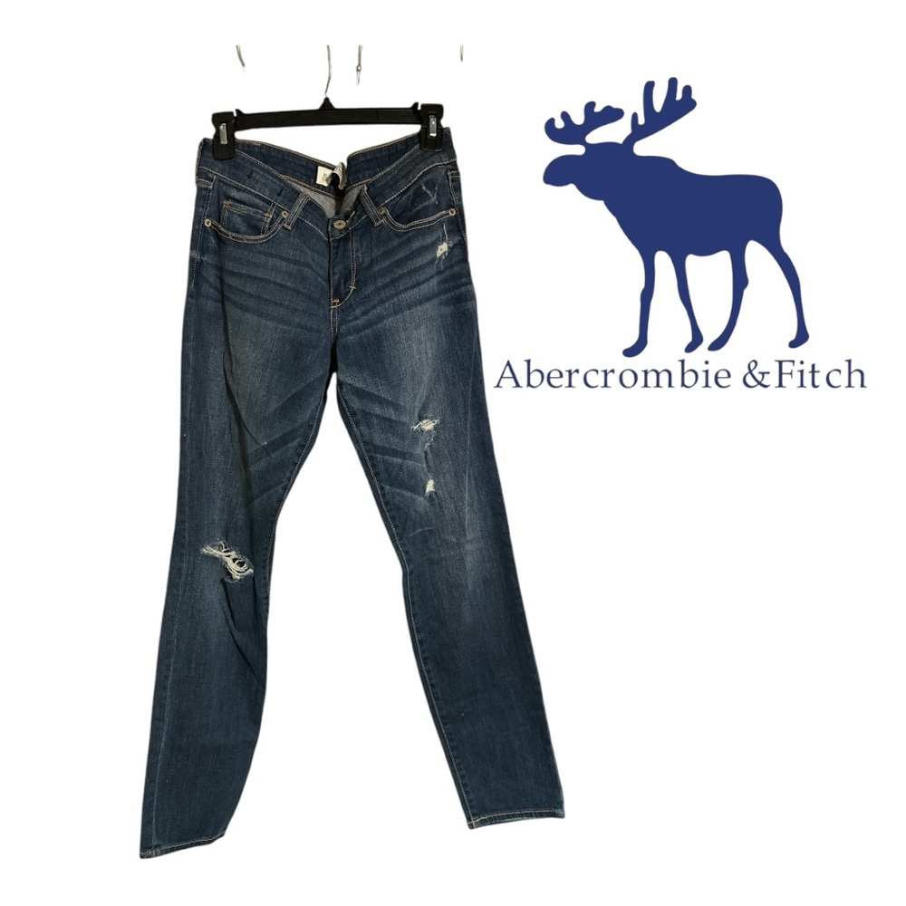 Abercrombie NWOT Deconstructed Super Skinny Jeans 6 Short